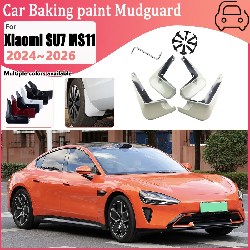 

Автомобильные брызговики для Xiaomi SU7 MS11 2024 2025 2026, переднее колесо, крыло для выпечки, брызговики, защита от брызг, аксессуары