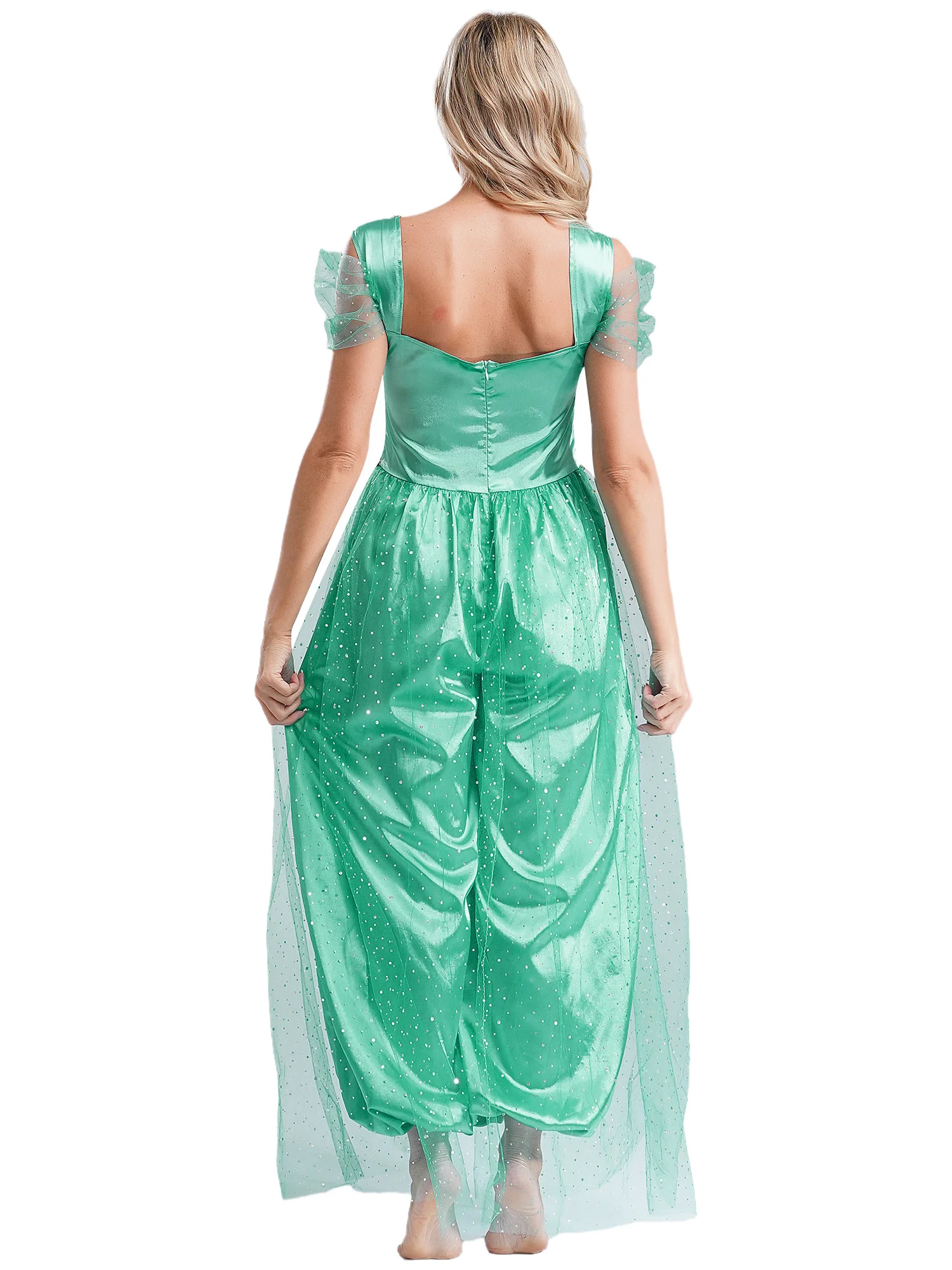 Damen Bauchtanz Kostüm arabische Prinzessin Cosplay Overall einteilige Stram pler indischen Kostüm für Karneval Halloween-Party