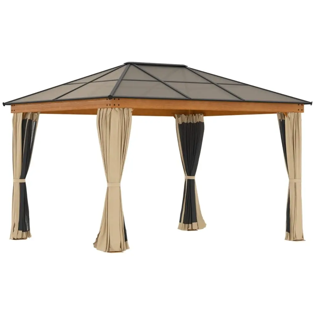 Best Selling Sustainable Waterproof Outdoor Garden Pavilion Aluminum Frame Permanent Rodent Proof Powder Coated Hardtop Gazebo