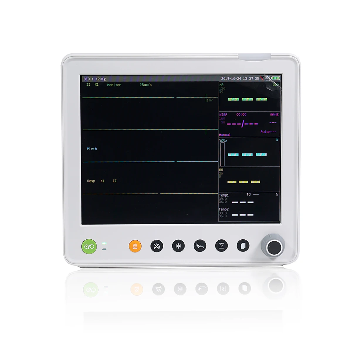 Color TFT LCD Vet Patient Monitor Veterinary Vital Sign Equipment Medical Veterinary Multi-parameter Monitor Wholesale Price