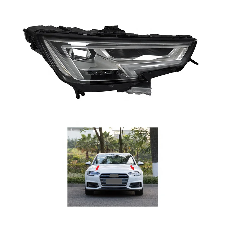 

Auto Lighting Systems LED Headlights For Audi A4 Xenon Headlamps Upgrade Audi A4 B9 Headlights LED Lights