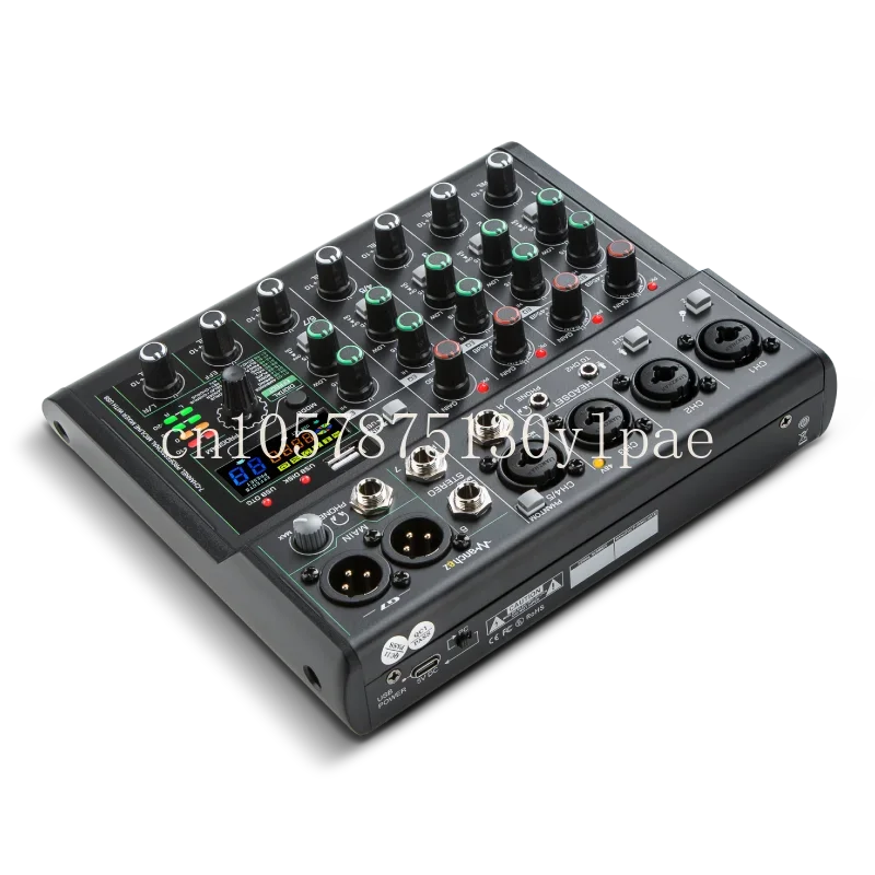 Mini Portable Interface Professional Sound Card Karaoke G7 Audio Mixer 7-channel USB Console Recording