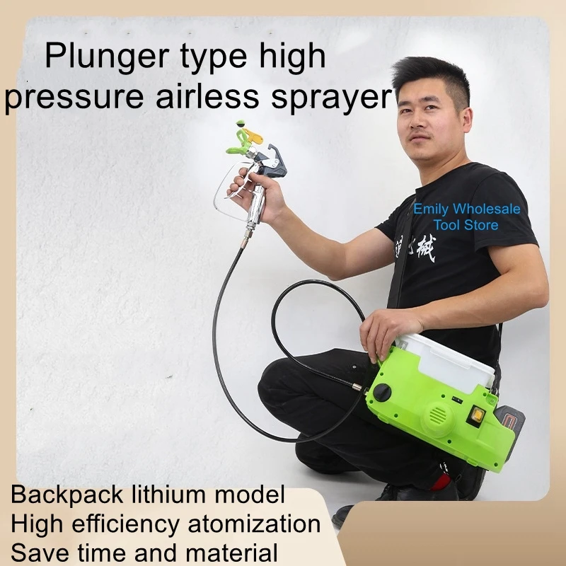 

Handheld sprayer paint latex paint high pressure high power spray gun backpack lithium battery rechargeable wall Paint sprayer