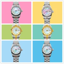 26mm Various Colors Style Women's Mechanical Watch Natural Shell Dial Japanese NH05 Movement