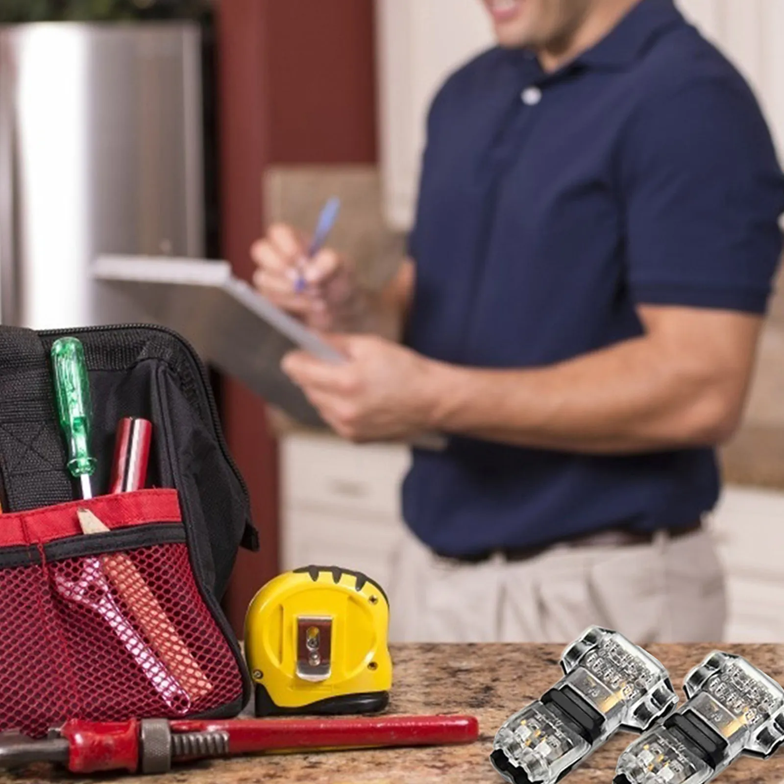 2 Pin Wire Connectors 12 Pack Flame Retardant No Strip Reusable Electrical Cable Terminals with Storage Box