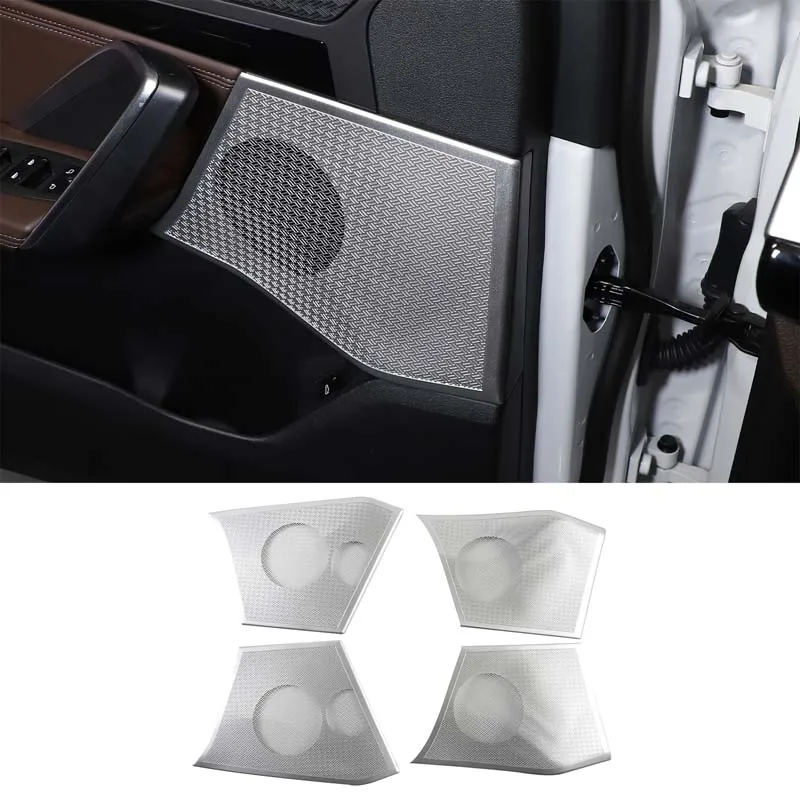 

For BMW IX1 X1 U10 U11 2023-2024 Car Door Speaker Decorative Mesh, A-pillar Tweeter Panel Stainless Steel Interior Accessories