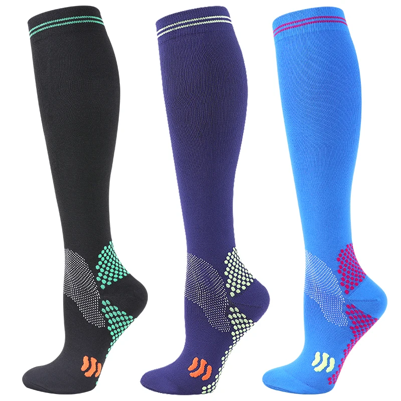 1/3 Pairs Dropship Kompression Socken Krampfadern 20-30 Mmhg Männer Frauen Socken Für Laufen Radfahren, fußball Fußball Strümpfe – Detail 11