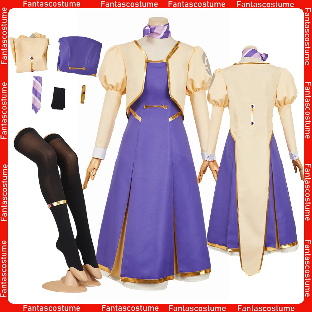 

Yachiyo Cosplay Costume Apocalypse 2025 Anime Hotel Roleplay Disguise Adult Women Dress Coat Outfits Halloween Carnival Fantasia