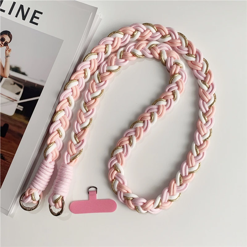 Nieuwe telefoonkoord Afneembare verstelbare ketting Lanyards voor tas Camera Crossbody Mobiele telefoonriemen Nekclip Koord Touw