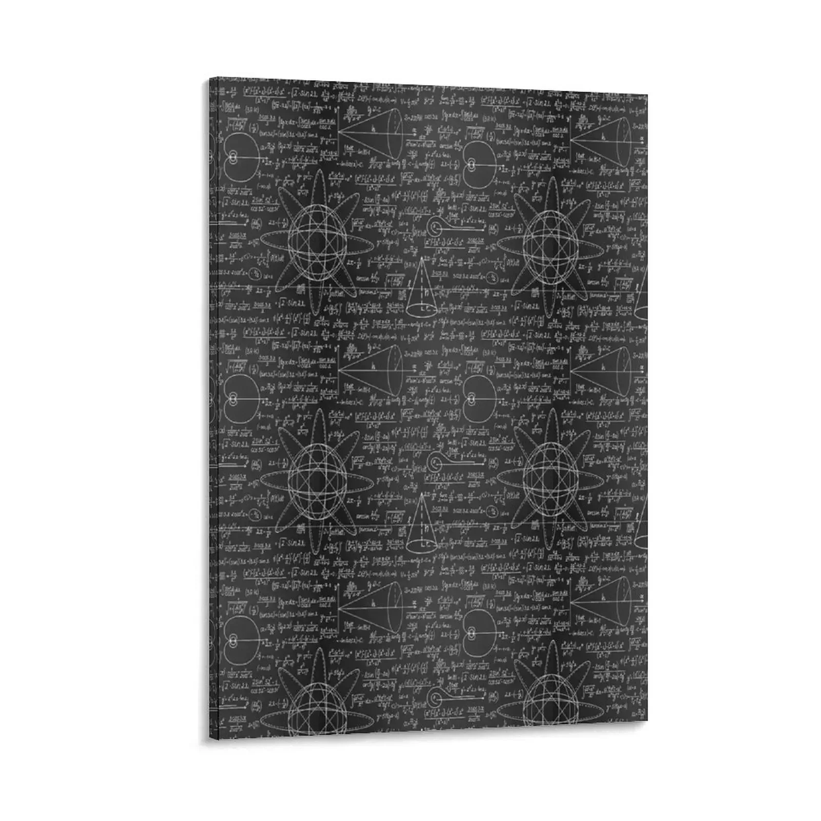 

Fun Maths Equations Blackboard Canvas Painting stickers & posters vintage home decor posters room decorations for men