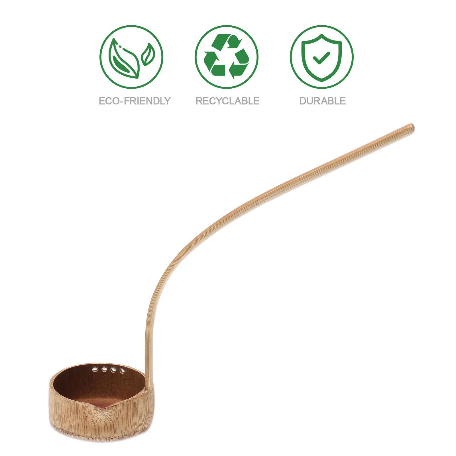 

1Pcs Bamboo Water Ladle Long Handle Multipurpose Home Garden Watering Scoop Utensil Long Handle Water Ladle