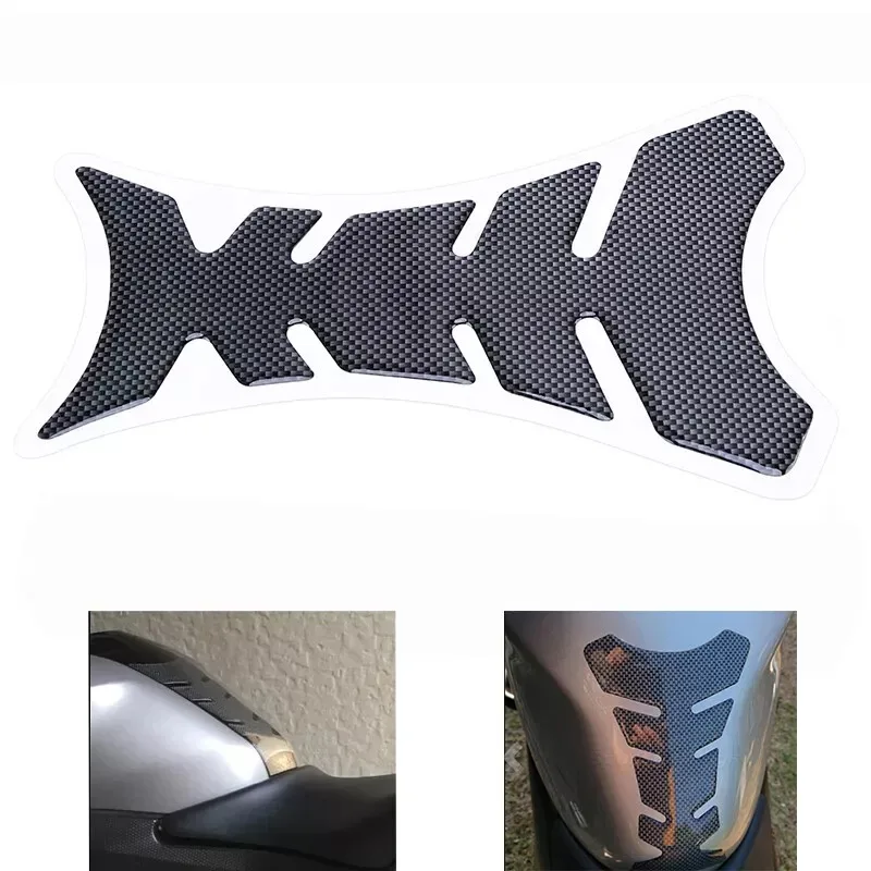 ثلاثية الأبعاد ألياف الكربون هيكل السمكة سيارة دراجة نارية ملصقات موتو خزان الغاز وسادة Tankpad حامي لهوندا ياماها كاواساكي سوزوكي العالمي