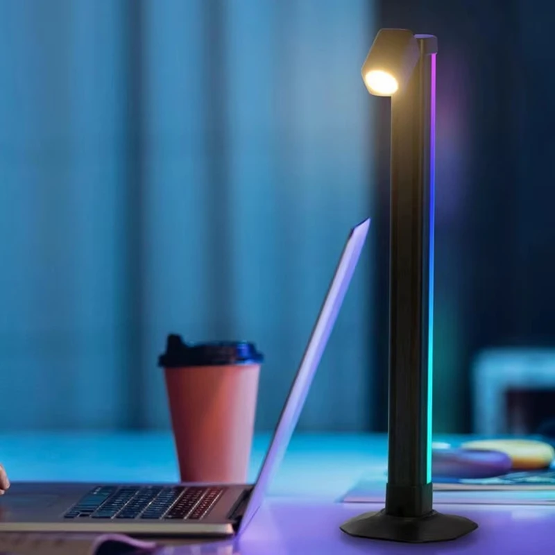 ABKJ-Dimmable Desk Lamp - Stepless Dimming, Eye-Caring Ambient Light, Adjustable Rotation For Reading And Study