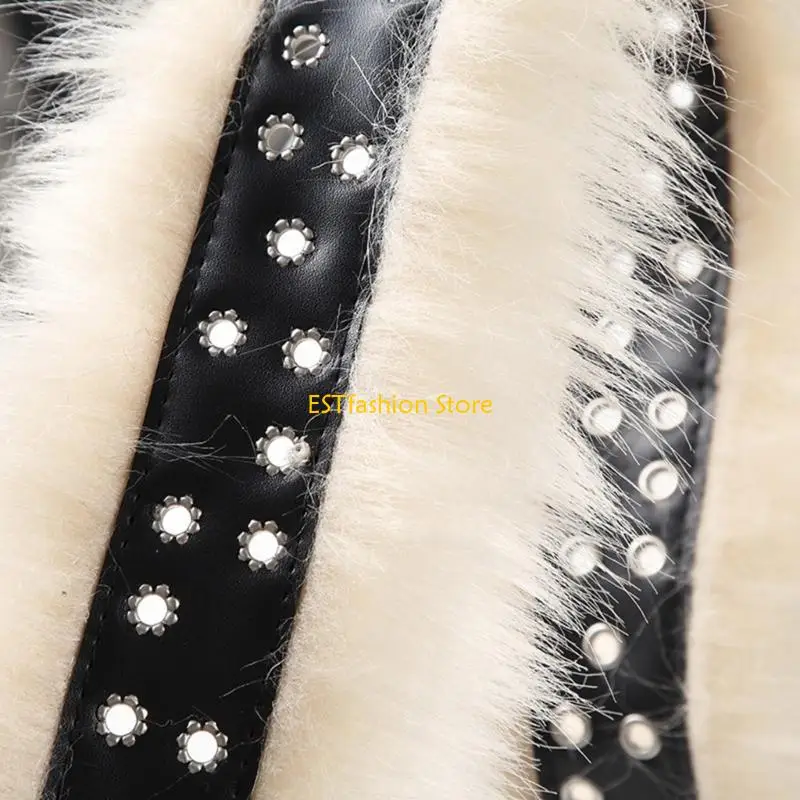 Y5GC حزام خصر من مزيج الجلد الفخم، حزام خصر عصري، حزام خصر قابل للتعديل للأفراد الأنيقين #5