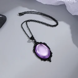 New Vintage Gothic Vampire Relief Pendant Necklace for Men Women Exquisite Fashion Witchcraft Jewelry Collar Gift Choker