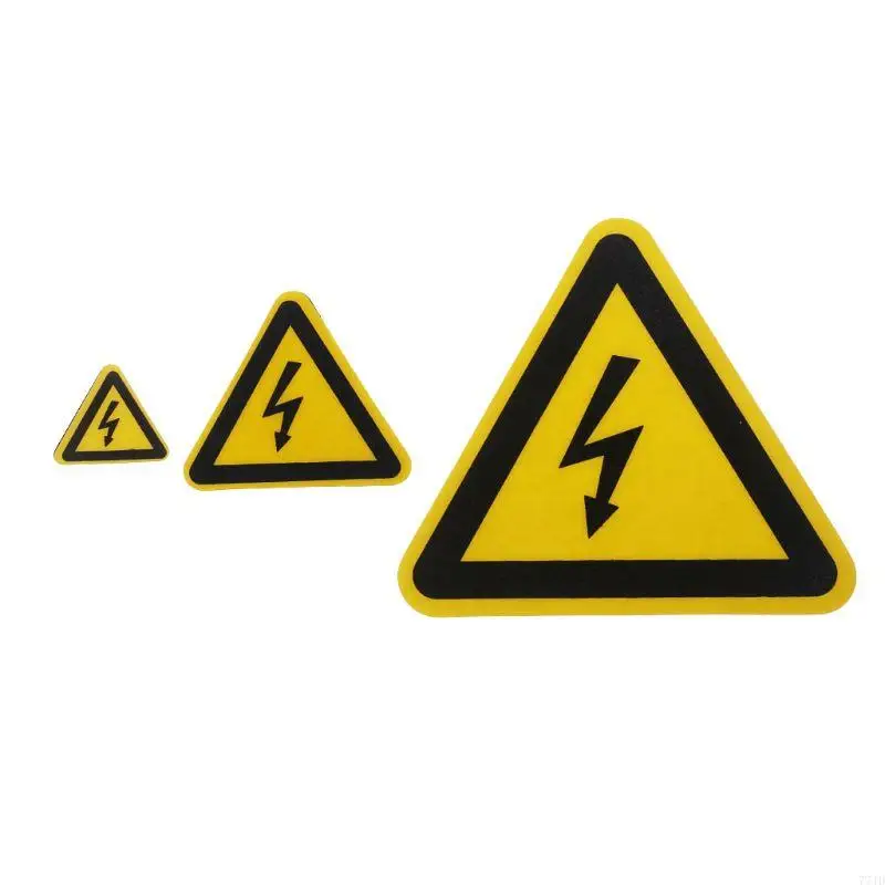 77JD Adhesive Caution Electrical Safety Hazard Sticker Warning for Ground Table Wall