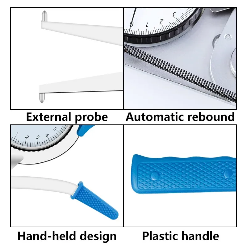  Gauge Internal Caliper Dial 0.01mm 35-55mm Shockproof Micrometer Inside Snap Gauge for Internal Diameter Measuring Tools