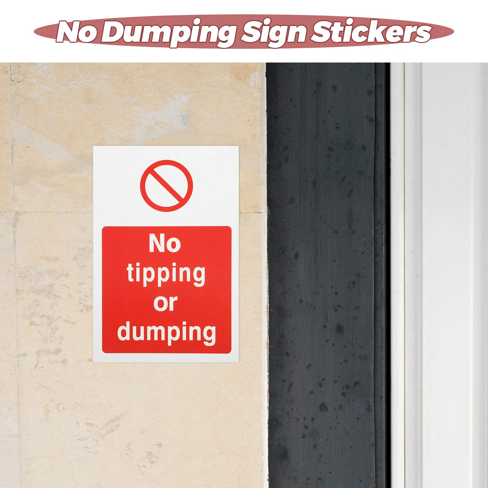 10 قطعة لا الإغراق علامة ذاتية اللصق في الهواء الطلق تحذير ملصقات للاستخدام العام دائم سياج القطب الشارات الوقاية تسميات المرور #6