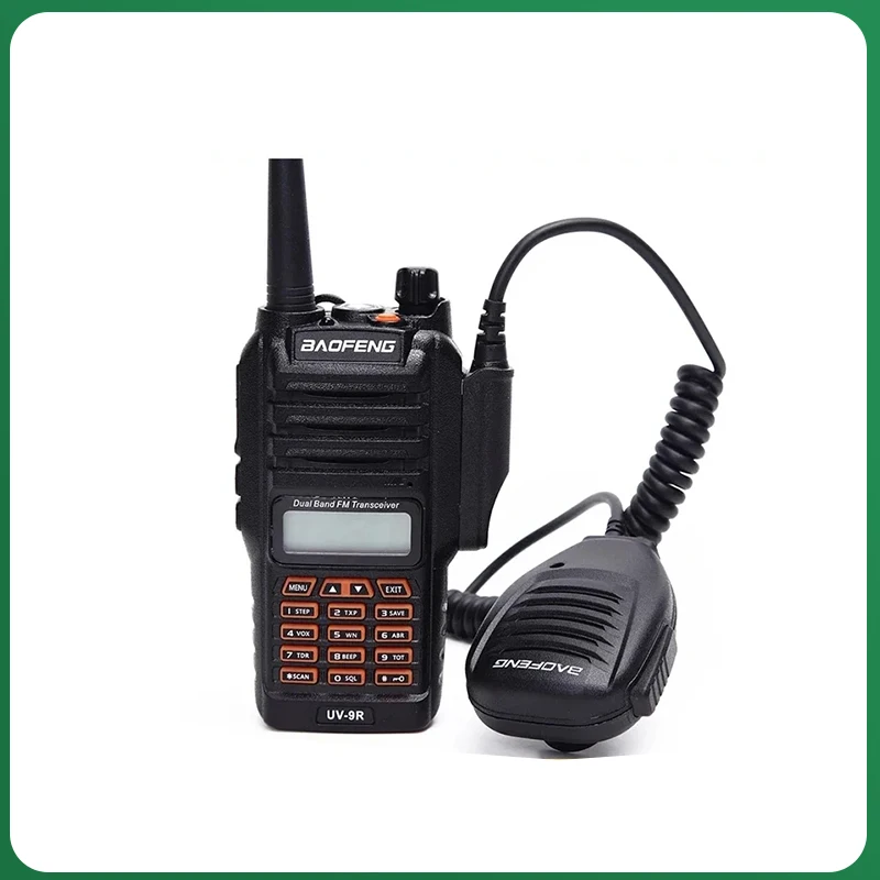 Microfone alto-falante para UV-9R Pro, Tipo Impermeável Mic, UV68 Pro Max, V2, BF-9700, UV-9G, UV-XR, GT-3WP, Rádios Acessórios