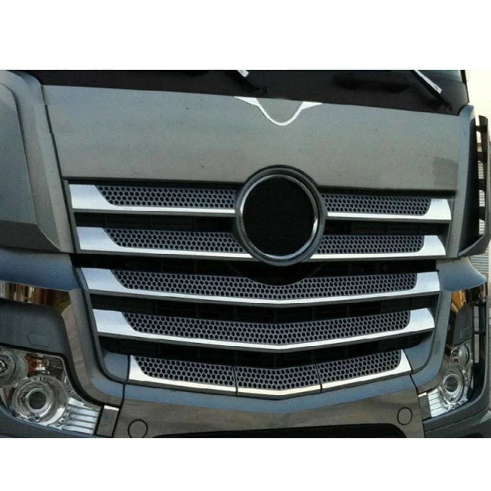 شبكة مدخل معدنية ملصق مزخرفة لـ 1/14 Tamiya مركبة يتم التحكم بها عن بُعد BenZ Actros 56348 3363 1851 56335 لتقوم بها بنفسك