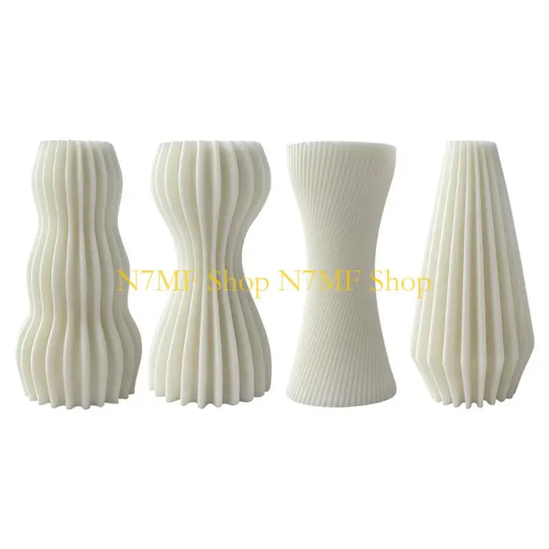 

N7MF Unique and Elegant DIY Striped Mold Geometric Mold Convenient Silicone Mold for Striped Crafting