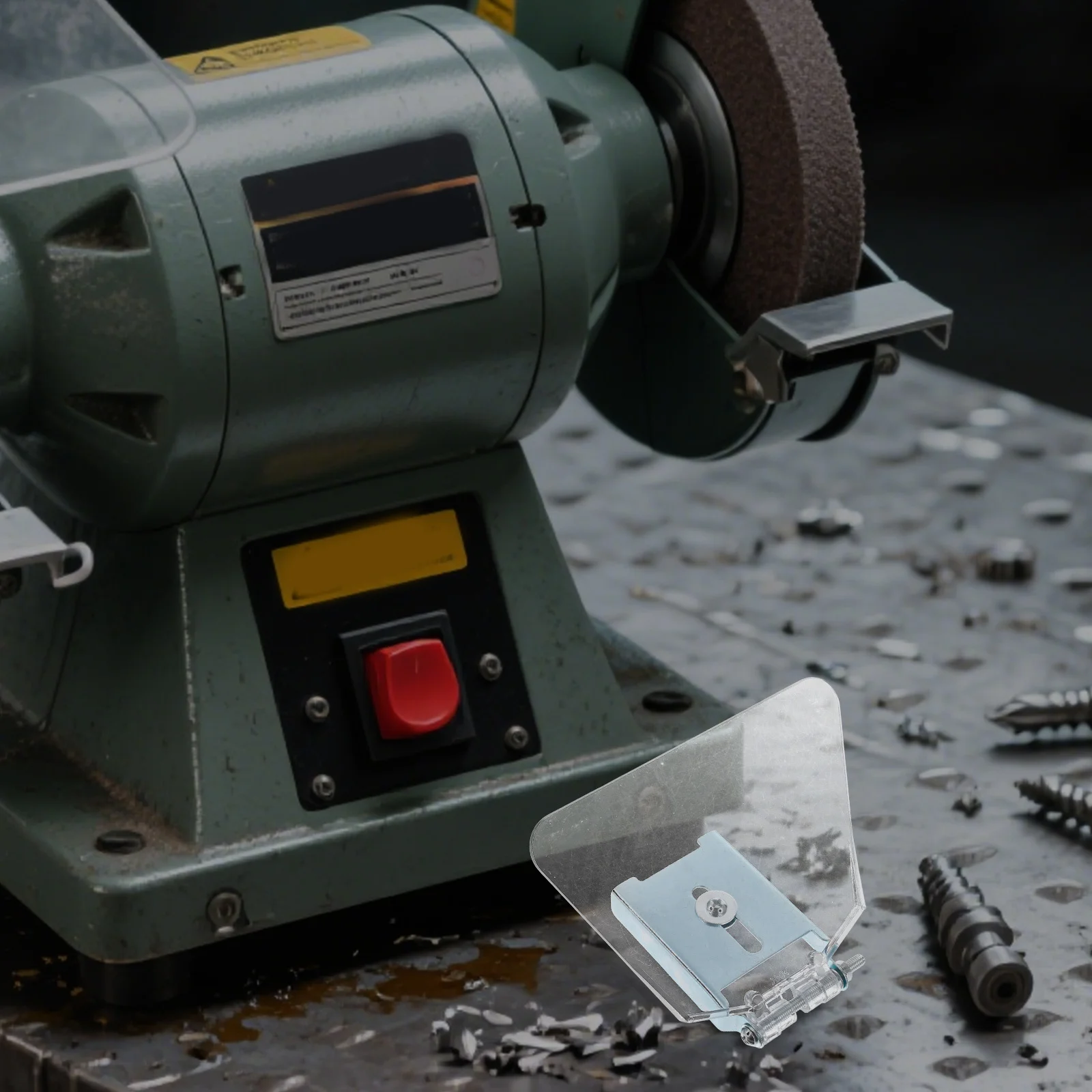 

2Pcs Transparent Grinder Plastic Safety Shield Splash Guard Bench Grinder Parts Replacement Bench Safety Guard