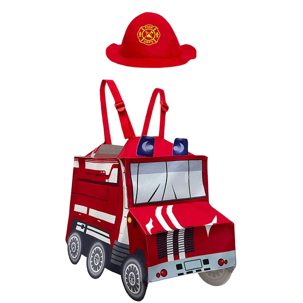 

Wholesale Cute Firefighter Cosplay Role Play Boys Girls Clothing Cartoon Stage Costume Halloween Fancy Dress Up Party Clothes