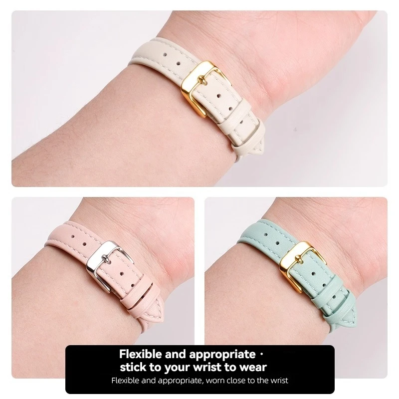 Quick Release Strap for Fossil Casio DW Tissot Citizen Women Soft Cowhide Plain Leather Watch Chain Ladies Bracelet 14mm 16mm