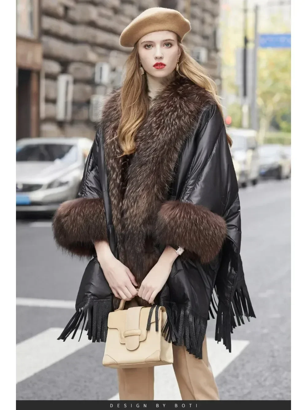 Winter Jacket Women 2024 New European Trend Fashion America Real Raccoon Fur Streetwear Women Cloak Duck Down Coat Female