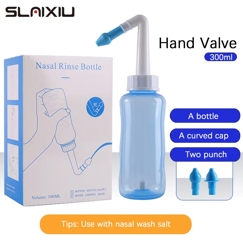 300ML Nasal irrigator Nasal Rinse Bottle Nasal Wash Cleaner Nose Protector Avoid Allergic Rhinitis Adults Children