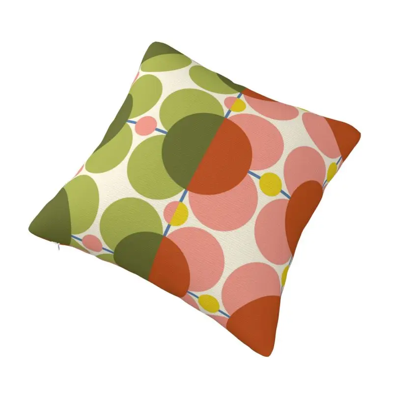 Custom Modern Print Atomic Flower Bubblegum Basil Orla Kiely Cushion Cover Polyester Throw Pillow Case