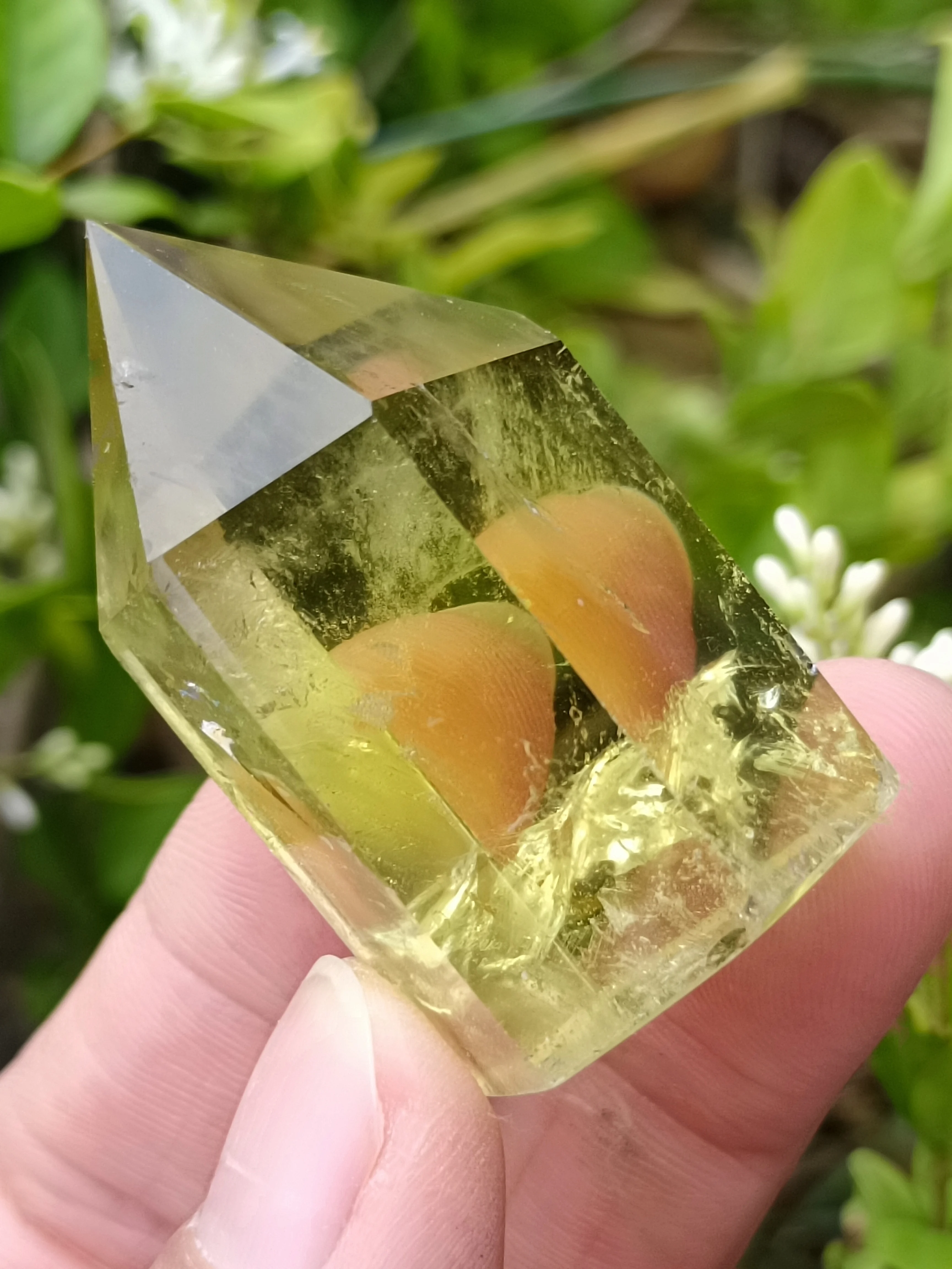 Natural Yellow Quartz Crystal Tower Pillar, Mineral Specimen Reiki Healing Magic Tower, Energy Degaussing Obelisk