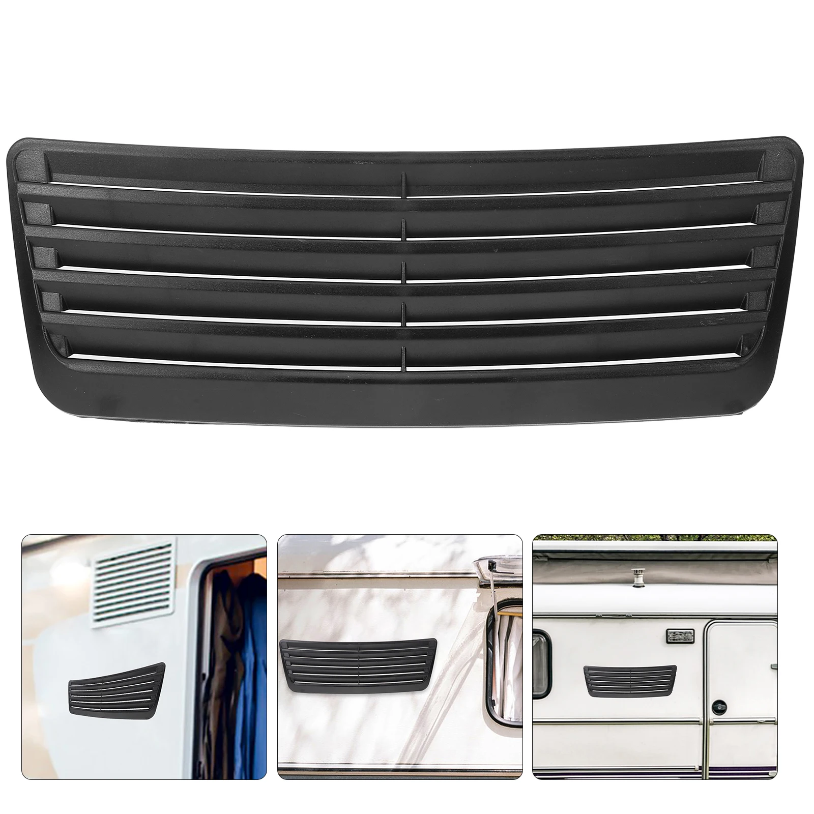 

Exterior Air Inlet Decoration Car Hood Intake Trim Outlet Louvered Plastic Vent Cover