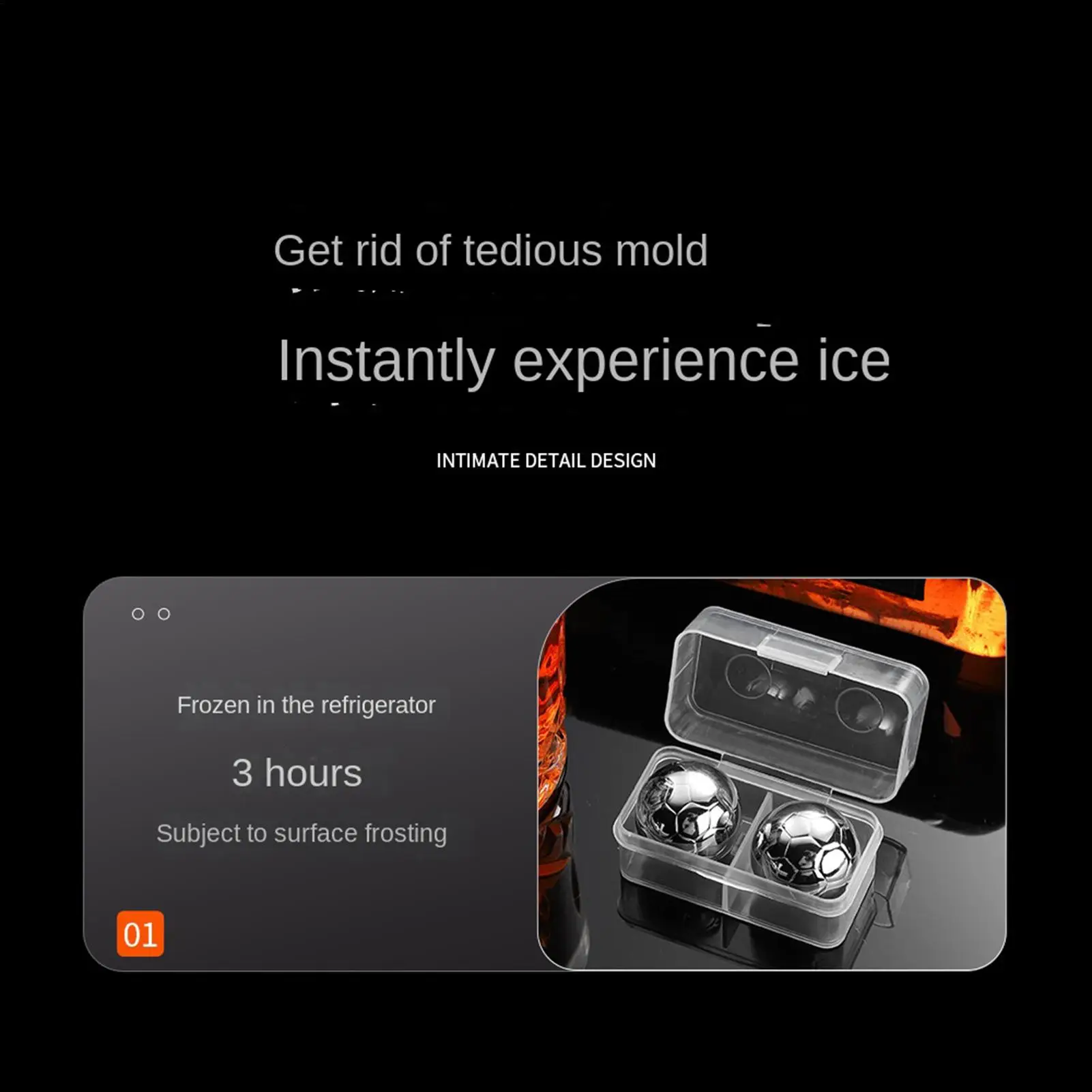 Metal Ice Cubes Reusable 4 Pieces Reusable Refreezable Round Football Metal Whiskey Stones Chilling Rocks For Housewarming