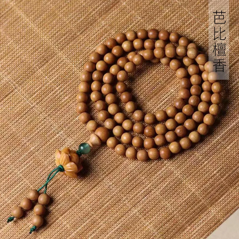 

Браслет в стиле лотоса из сандалового дерева Barbie, бусины 0,6 мм, унисекс, милые декоративные украшения