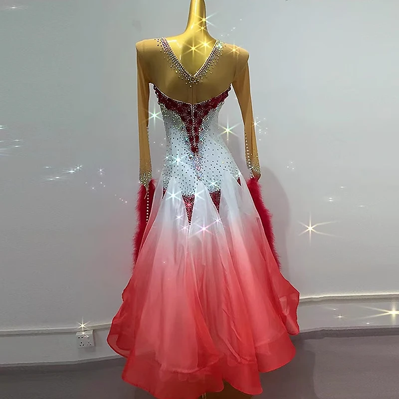 Ballroom Dance Competition Dresses Dance Costumes Waltz Dress For Dancing Clothes Dance Wear Dress Rumba Standard Ballroom Dress