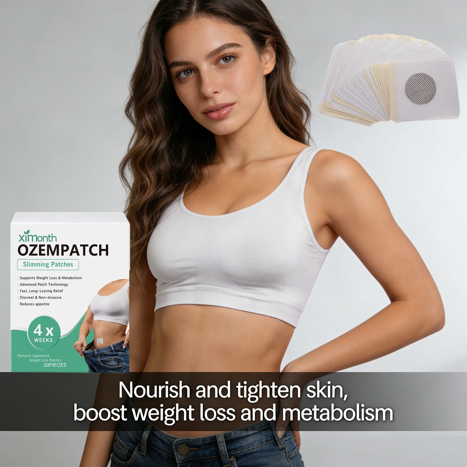 Slimming Patch Fat Burning Anti Cellulite Control Appetite Clean Intestine Body Shaping Pad Improve Metabolism Weight Management