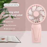 Portable Handheld Small Fan ABS Lightweight Cute Appearance USB Rechargeable Mini Fan For On Go Cooling Portable Mini Pocket Fan