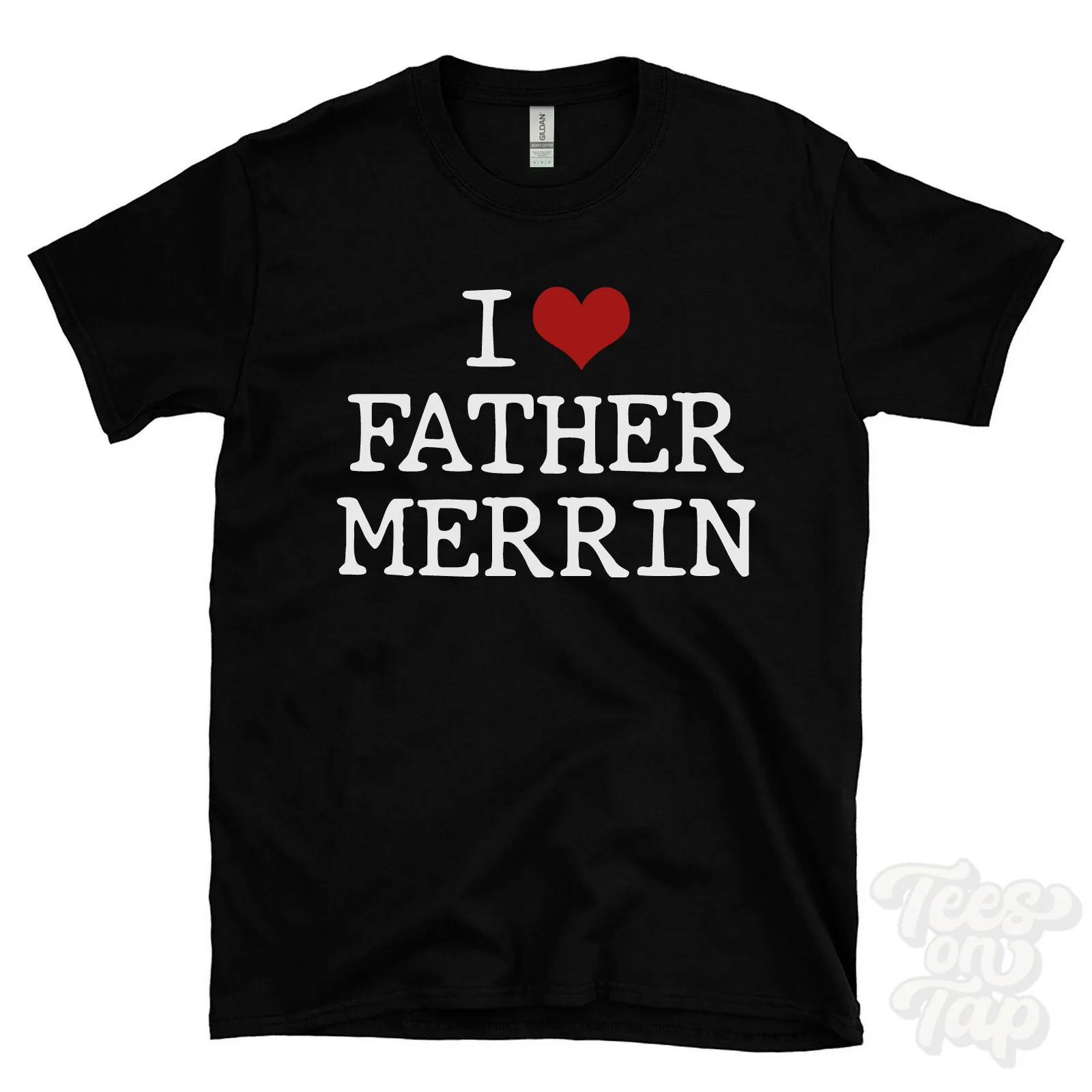 I LOVE FATHER MERRIN T-SHIRT heart the exorcist horror movies exorcism demon fan