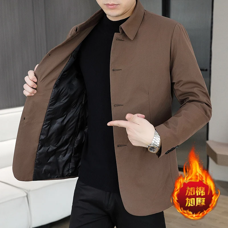 

Блейзер мужской деловой джентльменский свадебный модный шафер однотонный приталенный повседневный норковый бархатный пиджак с хлопковым утолщенным пиджаком