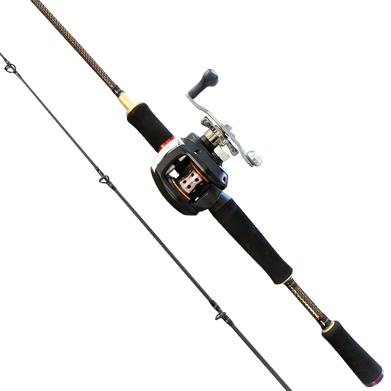 1.68m, 1.8m 1.98m fishing rod fishing rod reel group and reel combination rotary casting fishing rod