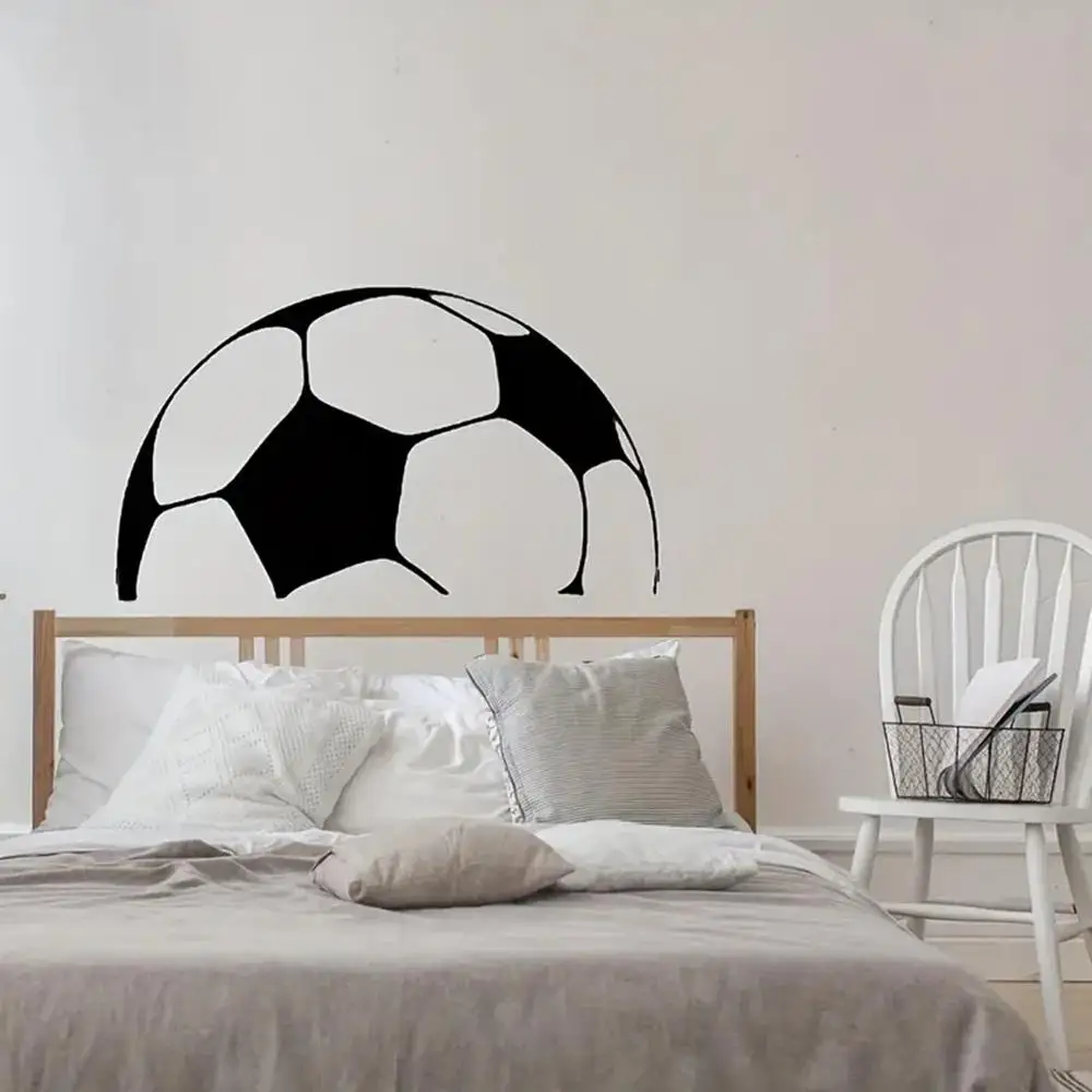 

1 pc Incomplete football Wall Sticker Self Adhesive Vinyl Waterproof Wall Art Decal For Kids Room Living Room Home Decor