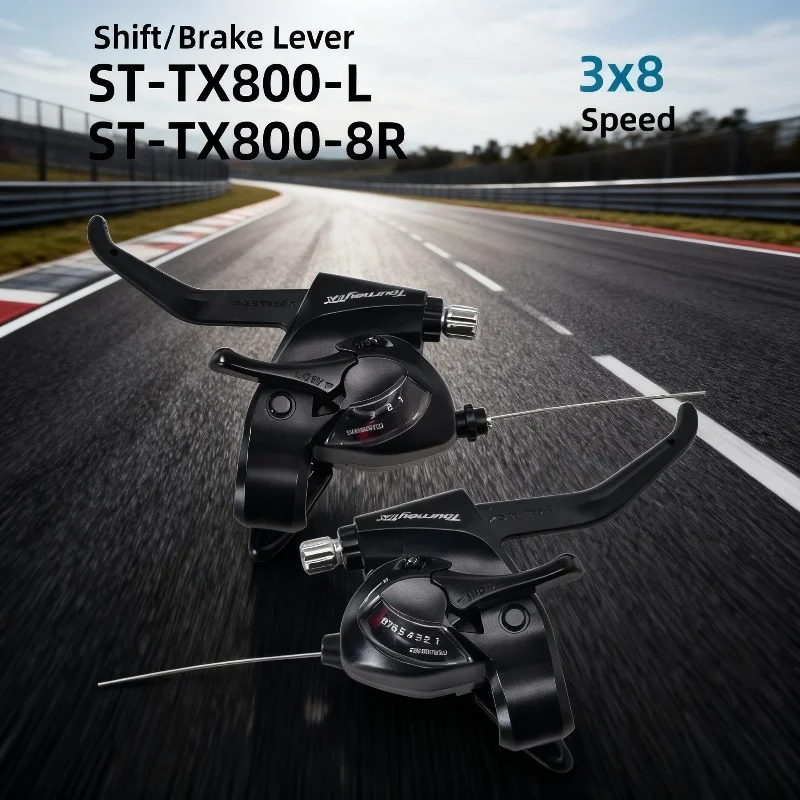 Shimano Tourney ST-TX800 EF41 شيفتر 3x7 3x6 سرعة للدراجة الجبلية اليسار اليمين رافعة تحول دراجة جبلية الزناد #4