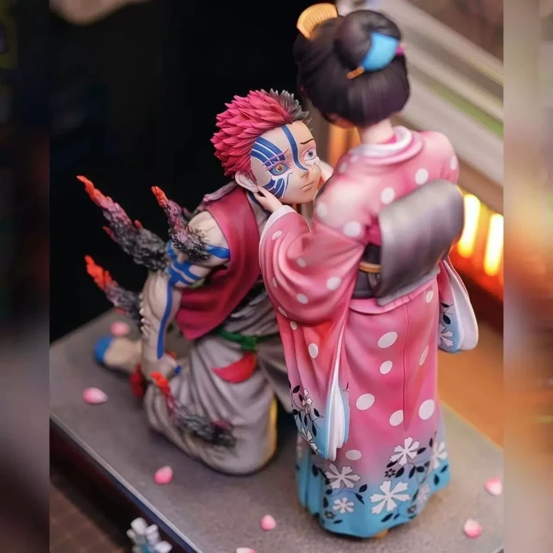 Nueva Figura de PVC de Edición Limitada de Akaza Koyuki de Demon Slayer, Estatua de Anime, Figura Popart, Regalo para Fanáticos del Anime, Decoración de Escritorio, Juguete
