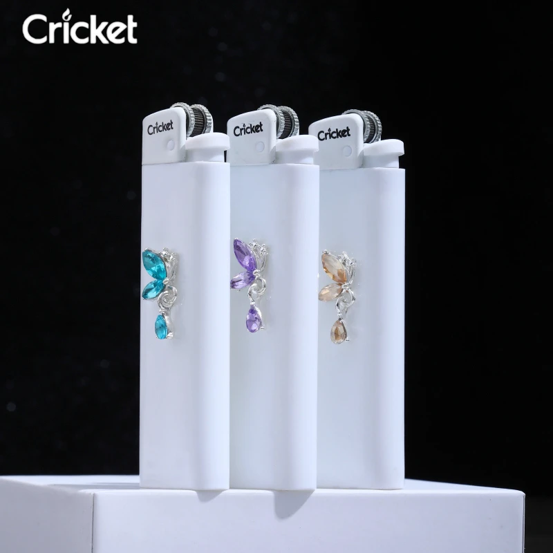 Grasshopper Disposable Lighter DIY Original Grinding Wheel Pulley Durable High Beauty Creative Personalized Gift Left Butterfly