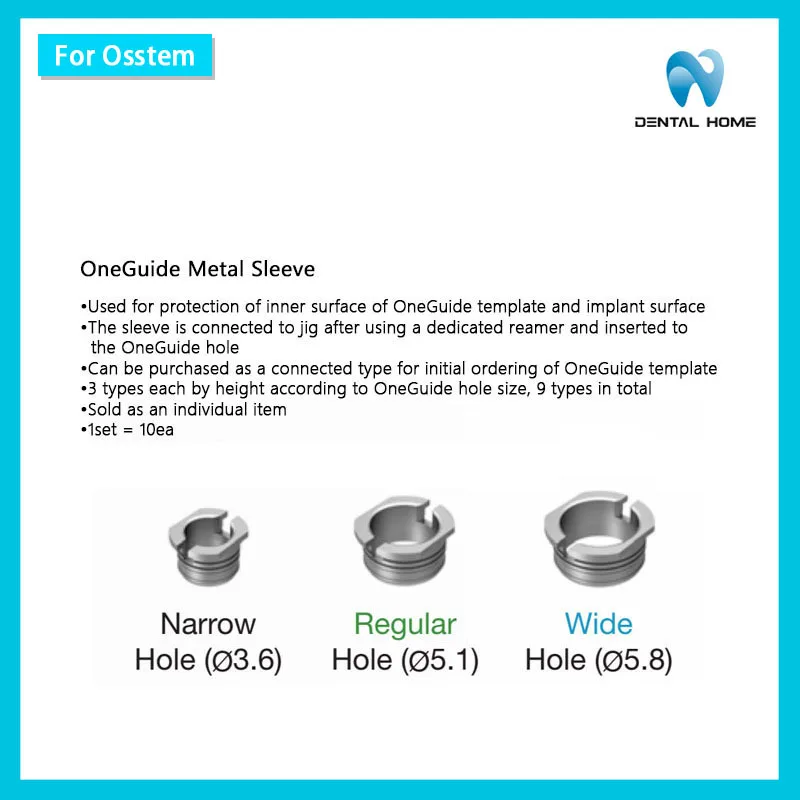OEING For Osstem OneGuide Metal Sleeve Equipment Parts