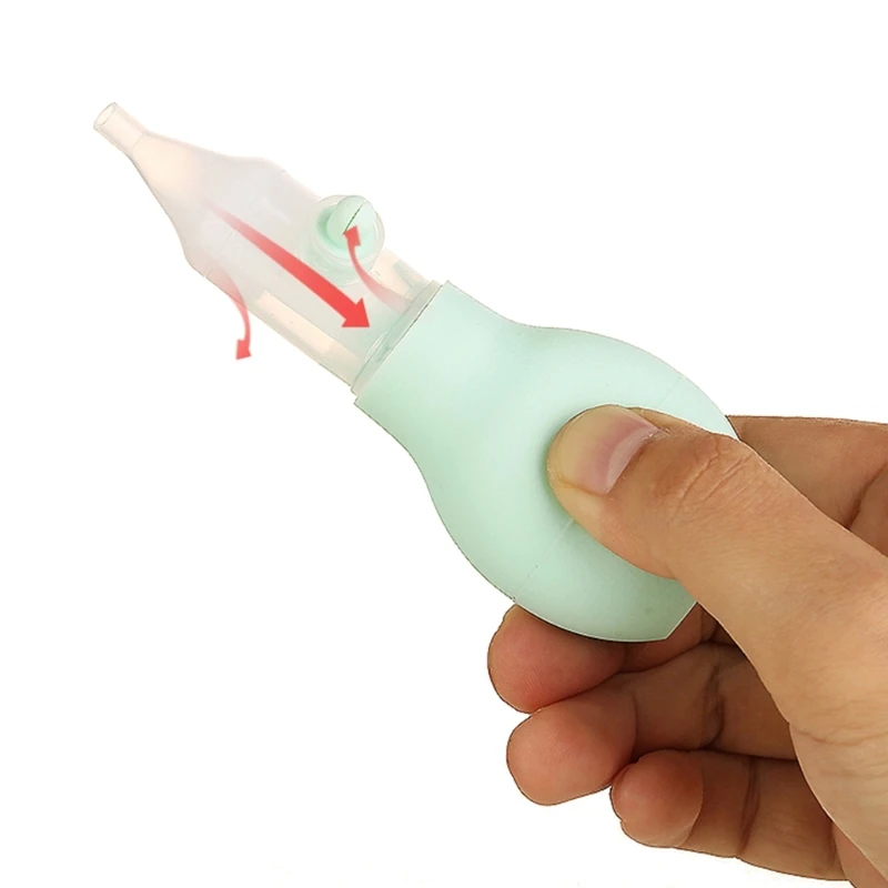 Baby Nasal Aspirator Nose Aspirator Vacuum Suction Nose Cleaner with Soft Silicone Nozzle Anti-Backflow Snot Remover D5QA