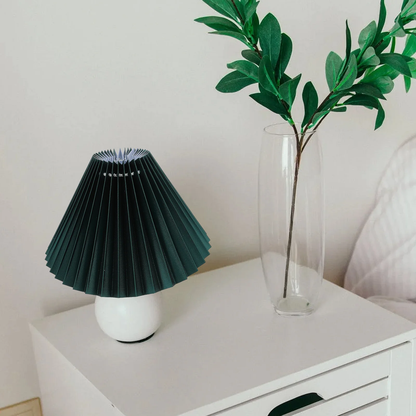 Pleated Lampshade Fabric Chandelier Decorate Cloth Bedside Cover Creative Light Shell Decorative