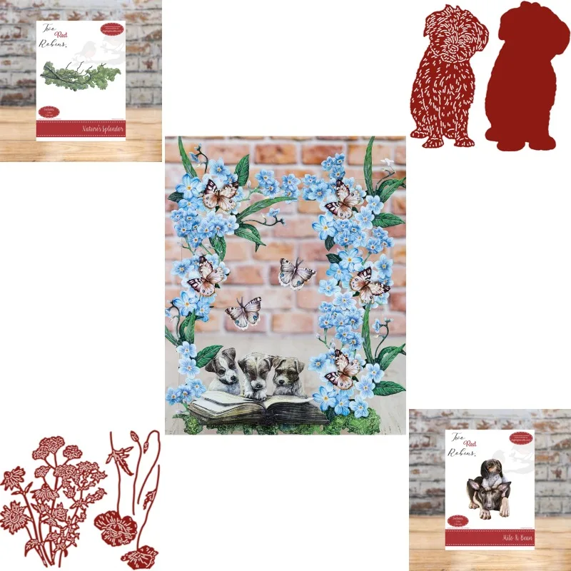 Cute Little Animals Standing Together Metal Die Cutting 2026 New DIY Die Molds Scrap Booking Paper Making Cuts Crafts Big Die