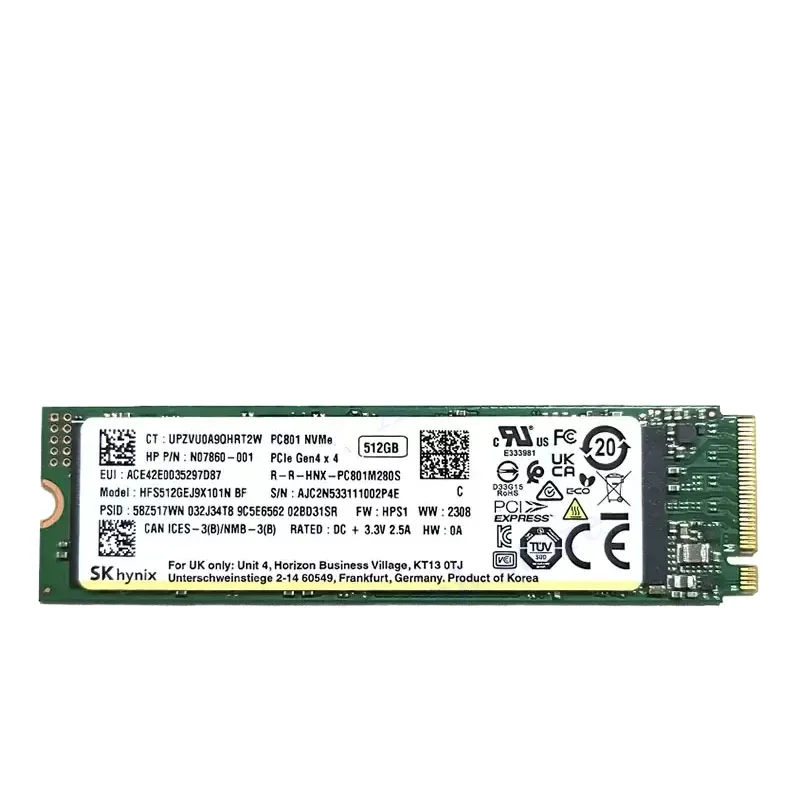 Original SSD  PC801/ BC901 512G 1T 256G 2280 PICE4.0 NVME Notebook M.2 Solid-state Drive BC711